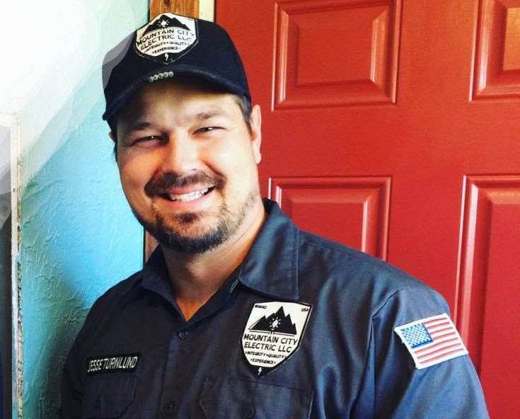 Jesse Turnlund, licensed Idaho master electrician and owner of Mountain City Electric